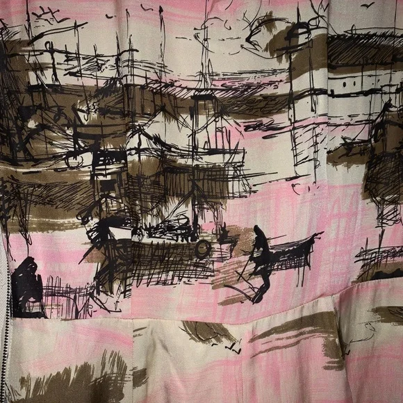 MAYLE DRESS ART PRINT WORK MIDI DRESS - Picture 2 of 8